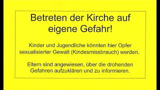 quotUnd führe uns nicht in Versuchungquot Kirchen KindesmissbrauchWarnung notwendig von Marbelraubal [upl. by Nitniuq363]