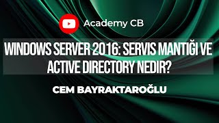 Windows Server 2016 Servis Mantığı ve Active Directory Nedir [upl. by Docia]