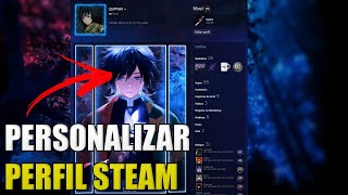 COMO PERSONALIZAR SEU PERFIL STEAM 2024 [upl. by Aiceled546]