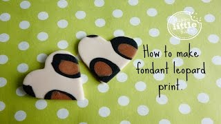 How to make leopard print fondant [upl. by Ariik]