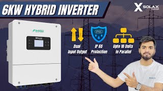 Solax Power 6Kw 2024 New Inverter  New Solax Power 6kw Hybrid Review  X1 Hybrid LV Full Detail [upl. by Steinway]