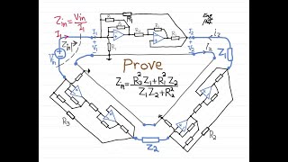 Operational Amplifier Gyrator Network Circuit Input Impedance updated [upl. by Han]