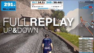 Full Replay Screencast Alpe du Zwift Alpe d´Huez 55 Min Uphill [upl. by Nnyrb]