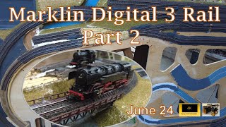 märklin Digital A 3 rail model railway Getting the layout running [upl. by Shuler]