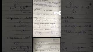 Hofmann Rearrangement with mechanism  Bchct 135  viral shorts importantquestions [upl. by Onilecram]