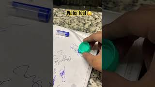 liquid Roller pen Water amp smudge Testing [upl. by Aidekal687]