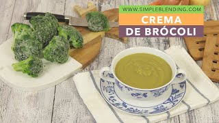 CREMA DE BRÓCOLI  El mejor puré de brécol  Receta con brócoli saludable [upl. by Lledualc589]