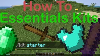 How To Essentials Kits  Minecraft Plugin Tutorial [upl. by Negiam]