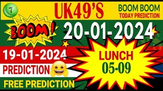 2012024 UK 49s Lunch time Tea time prediction UK49 today prediction UK 49 lotto game UK49s lotto [upl. by Janaya80]