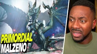 Primordial Malzeno First Attempt New Elder Dragon Reaction  Monster Hunter Rise Sunbreak [upl. by Jose]