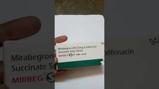 MIRBEG S 25  TABLET  MIRABEGRON  SOLIFENACIN  💊MEDICINE [upl. by Yna488]