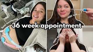 36 WEEK PREGNANCY UPDATE  OB appointment BPP test mom guilt pregnant day in my life [upl. by Norabal]