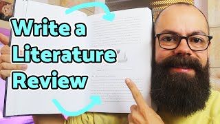 How to write a literature review  my simple 5 step process [upl. by Tnomyar]