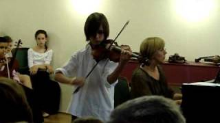 Csongor 10 plays Rieding Violin concerto in Gmajor [upl. by Enelrahc]