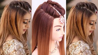 Brilliant open hairstyle for wedding l curly hairstyles for bridal l wedding hairstyles girl [upl. by Kurman]