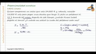 Proporcionalidad numérica Interés simple 3º de ESO matemáticas [upl. by Jeremias]