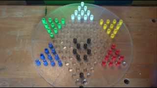 How to Move Quickly in Chinese Checkers  Starting Trick  Across the Board at the start of game [upl. by Livingstone]