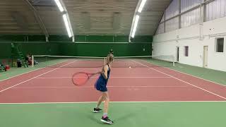 Tamina Kochta 12 years tenniskids [upl. by Nnaeitak]