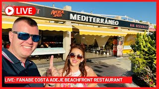 🔴LIVE NEW Restaurant in Fanabe Costa Adeje Tenerife ☀️ Sea Views Canary Islands Spain [upl. by Madriene]