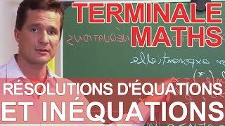 Logarithmes népériens  résolutions déquations et inéquations  MATHS  TS TES  Les Bons Profs [upl. by Ihcekn377]