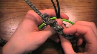 How to Paracord lanyard quotDNAquot Knot [upl. by Yk]