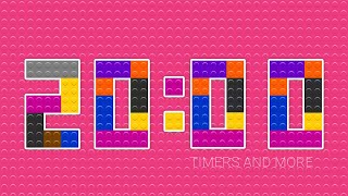 20 Minutes Colourful LEGO Inspired Countdown Timer [upl. by Jereme]