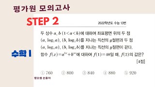 수학I 2022학년도 수능 13번 [upl. by Wenoa]