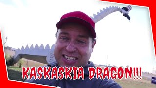 Real FireBreathing Dragon The Kaskaskia Dragon  Vandalia Illinois [upl. by Ymereg]