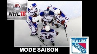 NHL 16  Saison  Philadelphia Flyers vs New York Rangers [upl. by Lessur]