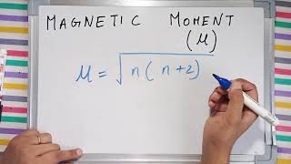 Magnetic Moment  Paramagnetic and Diamagnetic substance  Calculation of Magnetic Moment [upl. by Geno28]