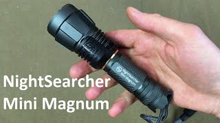 NightSearcher Mini Magnum beefy and durable CREE XHP flashlight 21700 included 2000lumens [upl. by Letsou]