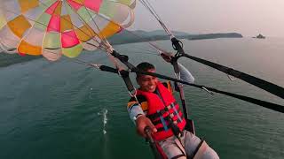 Parasailing in Hirakud dam vlog [upl. by Ahsaetal]