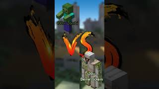 100X ZOMBİ VS 20X DEMİR GOLEM  MİNECRAFT MOB SAVAŞLARI [upl. by Chamkis585]