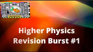 Higher Physics Revision Burst 01 [upl. by Analat]