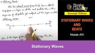 Class 11 Physics  Stationary Waves And Beats  1 Stationary Waves  For JEE amp NEET [upl. by Trilly]