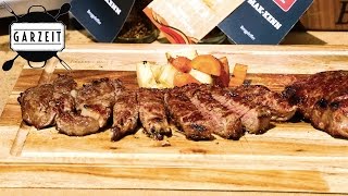 GARZEIT  quotBeeferquot Special  Rib Eye Steak mit Grillgemüse [upl. by Pich]