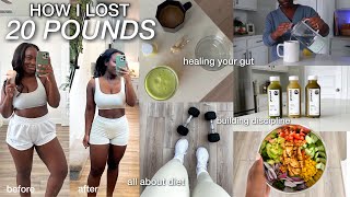 how I lost 20 POUNDS in 3 MONTHS  tips for healing your gut cutting sugar amp building discipline [upl. by Trauts]