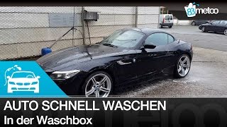 Autowäsche Auto schnell waschen  Sb Autowaschanlage Autowaschbox Waschanlage Heißwachs sinnvoll [upl. by Lorri]