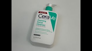 CeraVe Foaming Facial Cleanser Unboxing [upl. by Nason632]