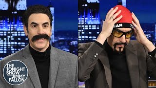 Sacha Baron Cohen Moderates a Debate Between Trump and Harris as Borat and Ali G  The Tonight Show [upl. by Acus69]