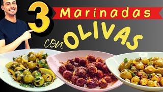 💥Guarda esta receta 💥3 PRESENTACIONES con OLIVAS olivas aceitunas recetas [upl. by Russel]