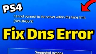 How to fix dns error on ps4 or cannot connect to the server within the time limit [upl. by Good]