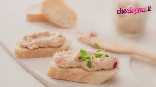 Barchette croccanti con mousse di tonno ricetta antipasti [upl. by Sinnelg443]