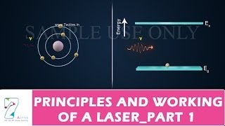 PRINCIPLES AND WORKING OF A LASER PART 1 [upl. by Llenwad]