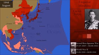 History of the Japanese Empire  Every Month [upl. by Nedrud]