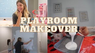 PLAYROOM MAKEOVER  diy room transformation i did my best [upl. by Karolina297]