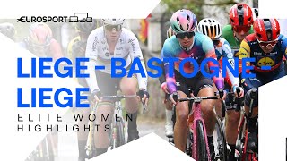 INCREDIBLE VICTORY 🏆  Liege  Bastogne  Liege 2024 Womens Race Highlights  Eurosport Cycling [upl. by Oriel]