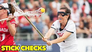 Womens Lacrosse Defensive Stick Checks [upl. by Also]