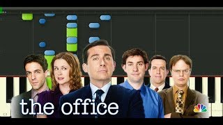 The Office Theme Song  VERY SLOW EASY Piano Tutorial [upl. by Cherianne]