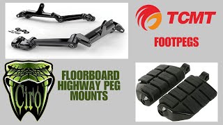 CIRO 3D Floorboard Highway Peg Mounts and TCMT Footpegs for 2021 Harley Davidson Road Glide Limited [upl. by Aderf]